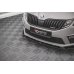 Накладка сплиттер на передний бампер на Skoda Octavia III RS рестайл